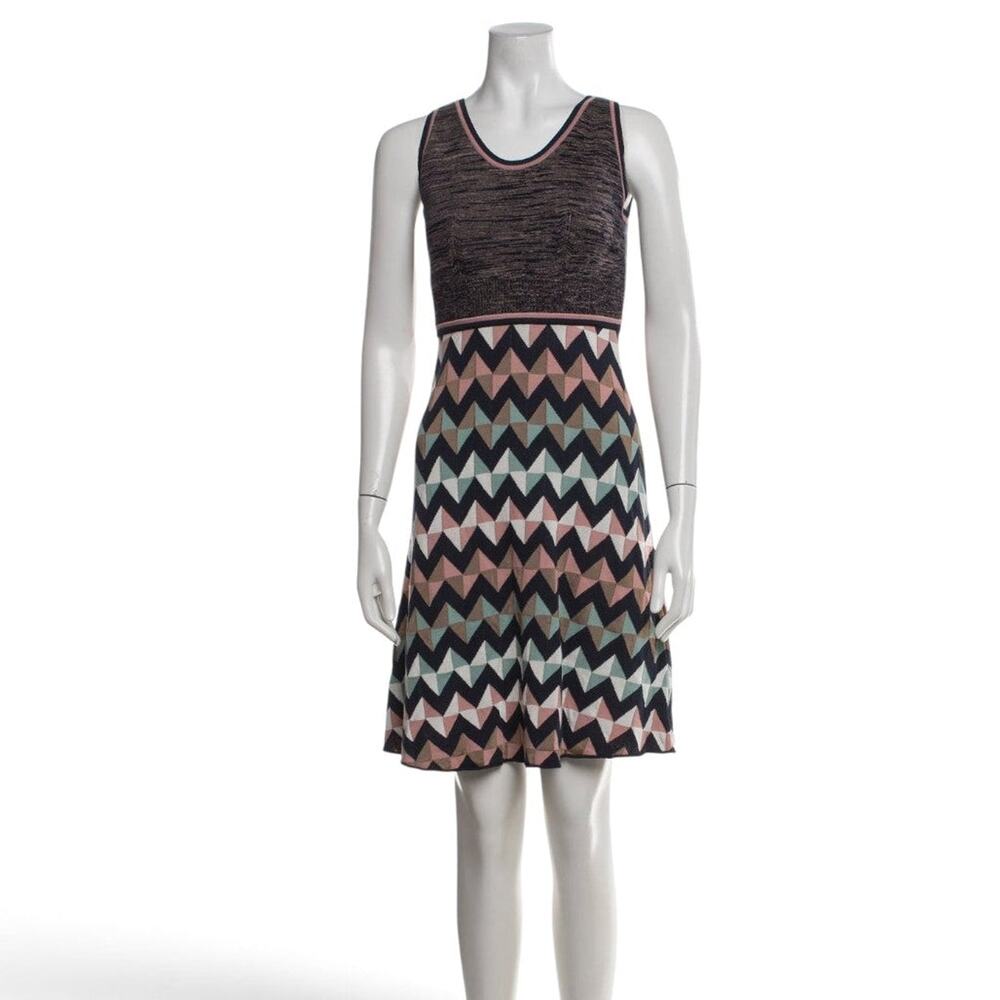 M Missoni Multicolor Striped Patterned Mini Dress XS | US2, IT38
